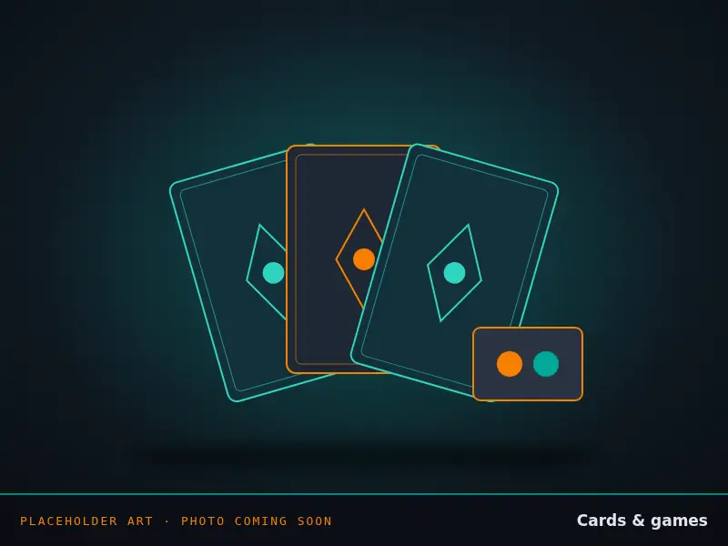 Placeholder art for Cards & Games. Real photo coming soon.