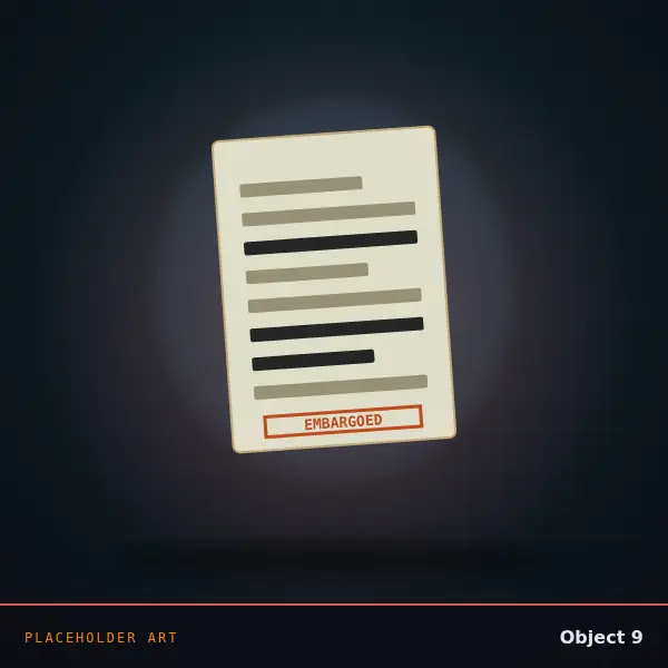 Object 9 / “The Invoice” emblem (placeholder art)